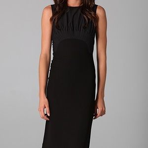 NWT DVF Asabi knee length black dress size 2